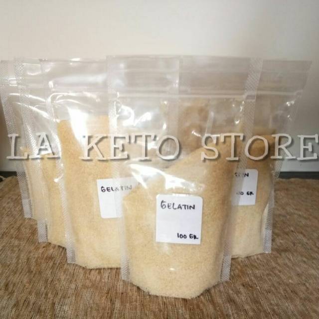 Jual GELATIN HALAL MUI " KASAR " 100 GR Shopee Indonesia