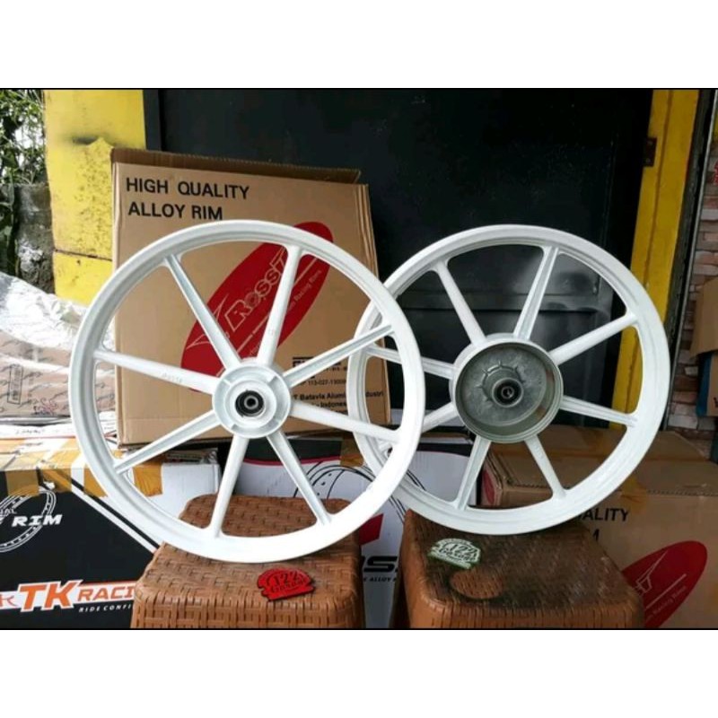 Jual velg racing v rossi palang 8 p8 model daichi alloy putih 17 x 140
