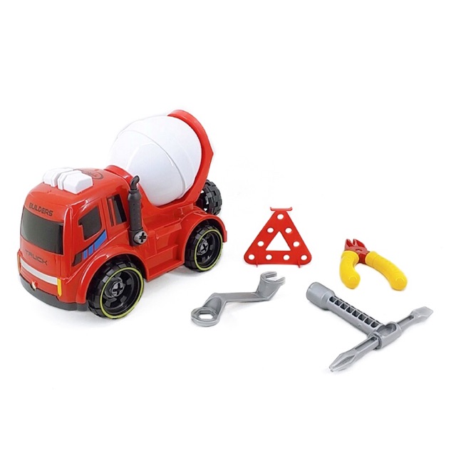 Mainan Mobil Bongkar Pasang B58132 Mixer Truck Construction Service Shopee Indonesia