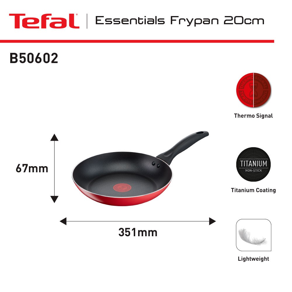 Jual Tefal Essentials Frypan 20Cm Panci Wajan Anti Lengket | Shopee Indonesia