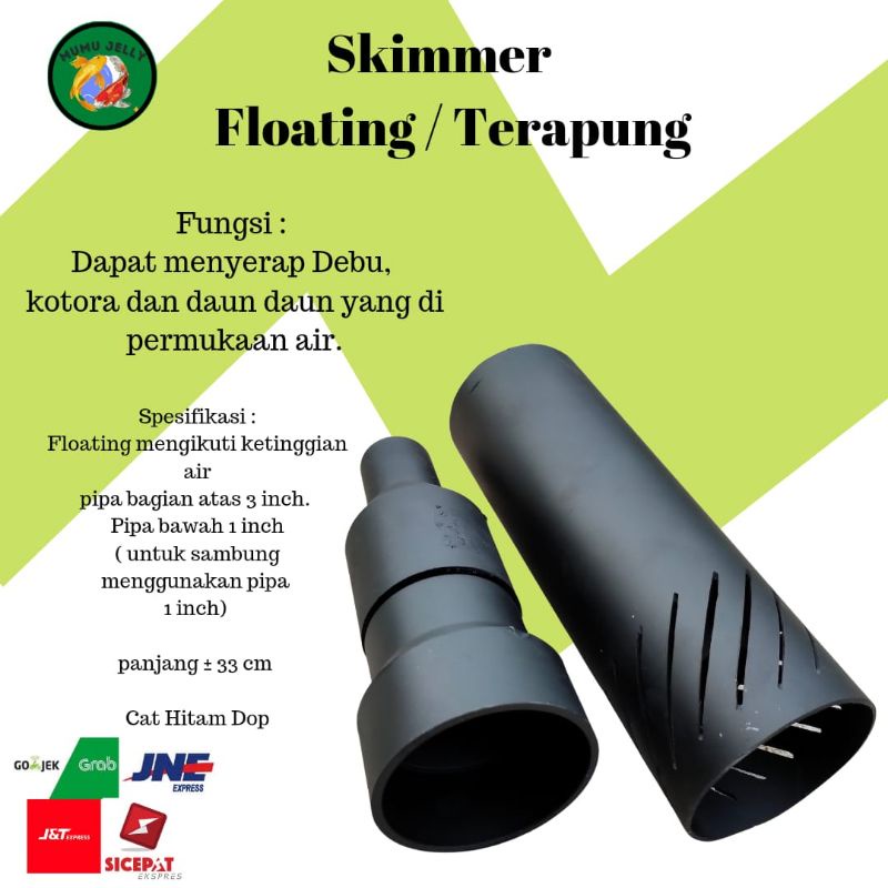 Jual FLOATING SKIMMER KOLAM IKAN KOI SKIMMER APUNG