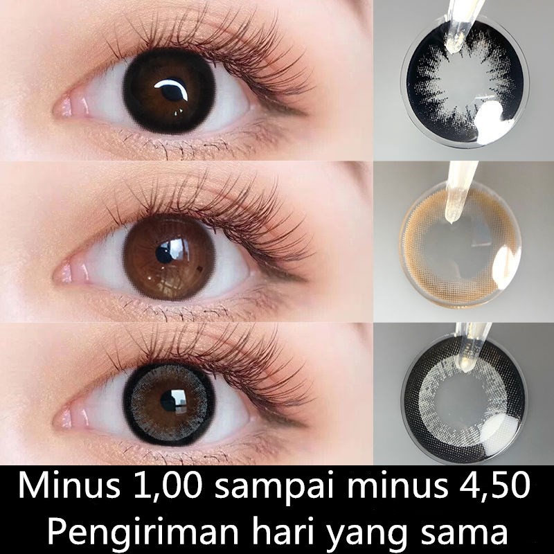 Jual Minus 1.00minus 4.50 color contact lens, kadar air 38, diameter 1414.5MM lensa warna