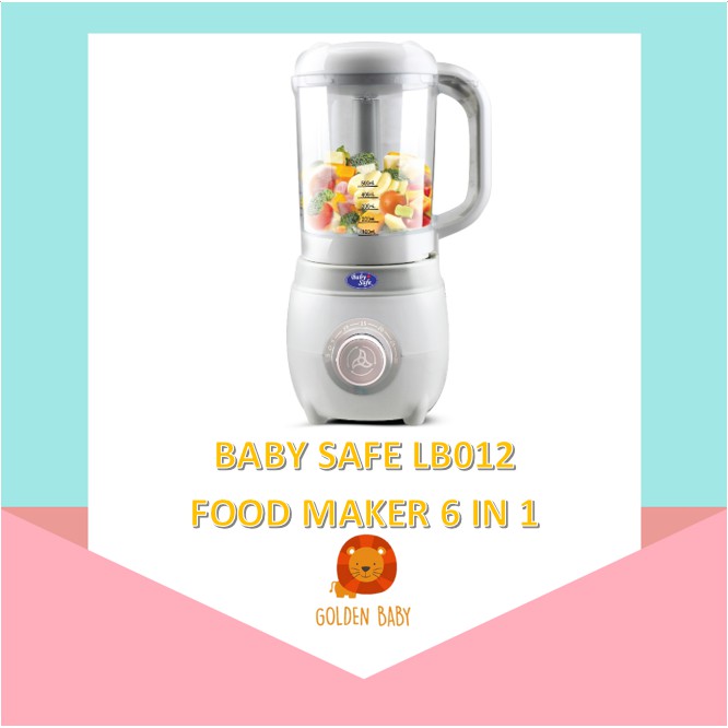 Jual Baby Safe LB012 Food Maker 6 in 1 Alat Pengolah Makanan Bayi LB012