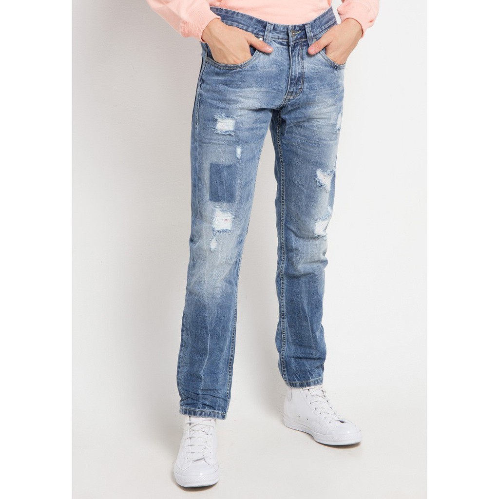 CELANA JEANS PRIA Azzure Blue RA JEANS Shopee Indonesia