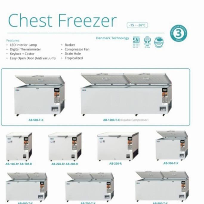 Jual BIG PROMO CHEST FREEZER GEA 100 LITER AB108R FREEZER BOX GARANSI