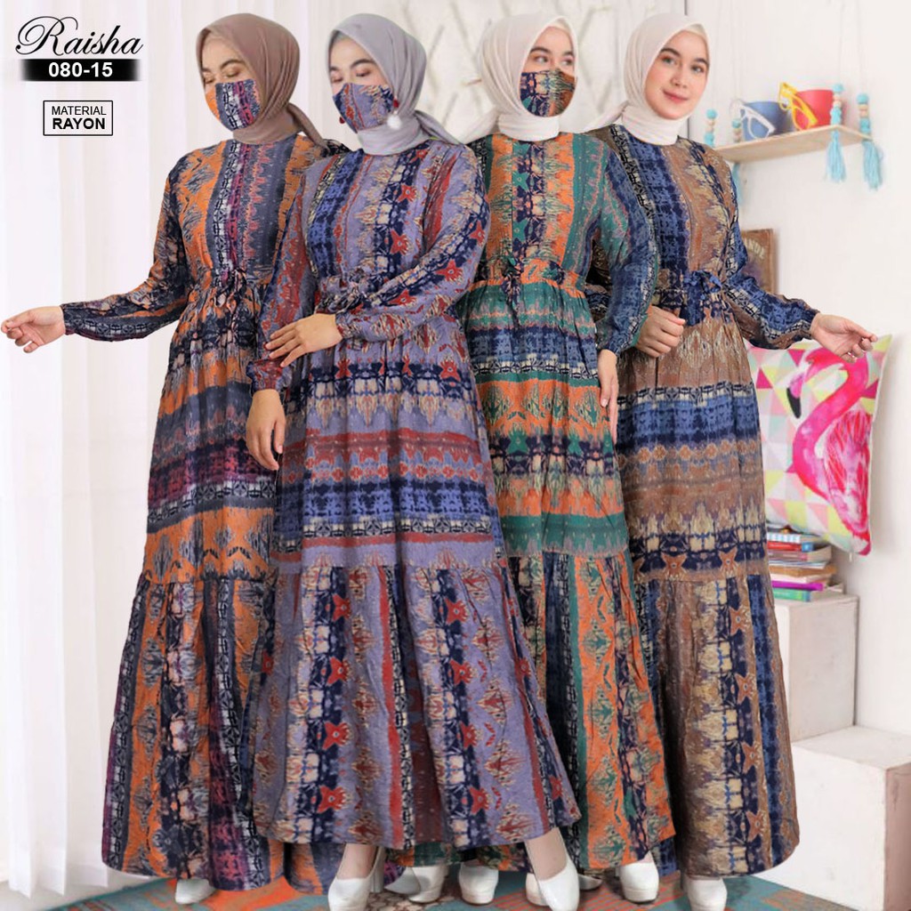 TERBARU PROMO GAMIS MOTIF ABSTRAK / GAMIS ALMA BAHAN RAYON VISCOSA PREMIUM  UKURAN XL | Shopee Indonesia