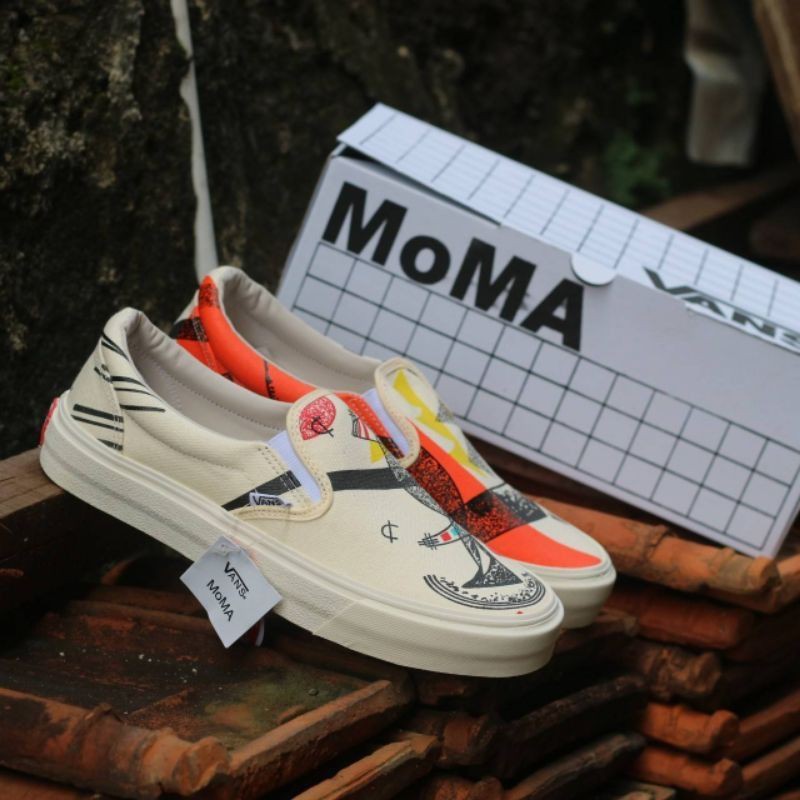 Sepatu Vans Slip On Moma Wanita Pria Import Quality Shopee Indonesia