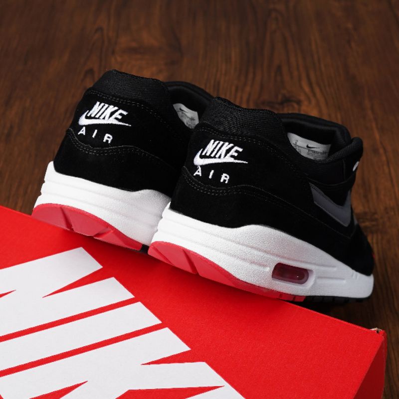 Jual Nike Air Max 1 Black Oil Grey Red | Shopee Indonesia