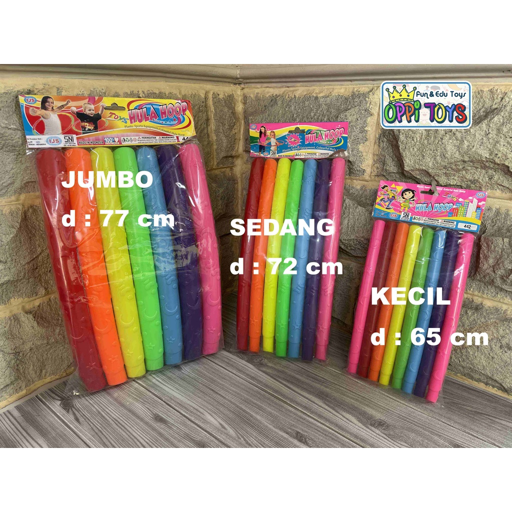 Jual [COD] Mainan Hula Hoop Kecil 7 Warna IJS/WJS 442 Mainan Holahoop