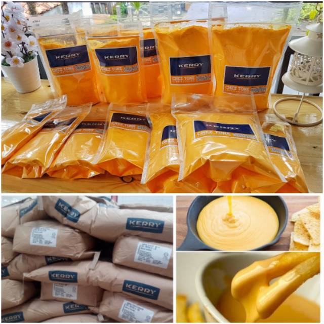 CHEESE POWDER/KEJU BUBUK KERRY IMPOR HALAL 200 GR UTK SAUS (KUNING