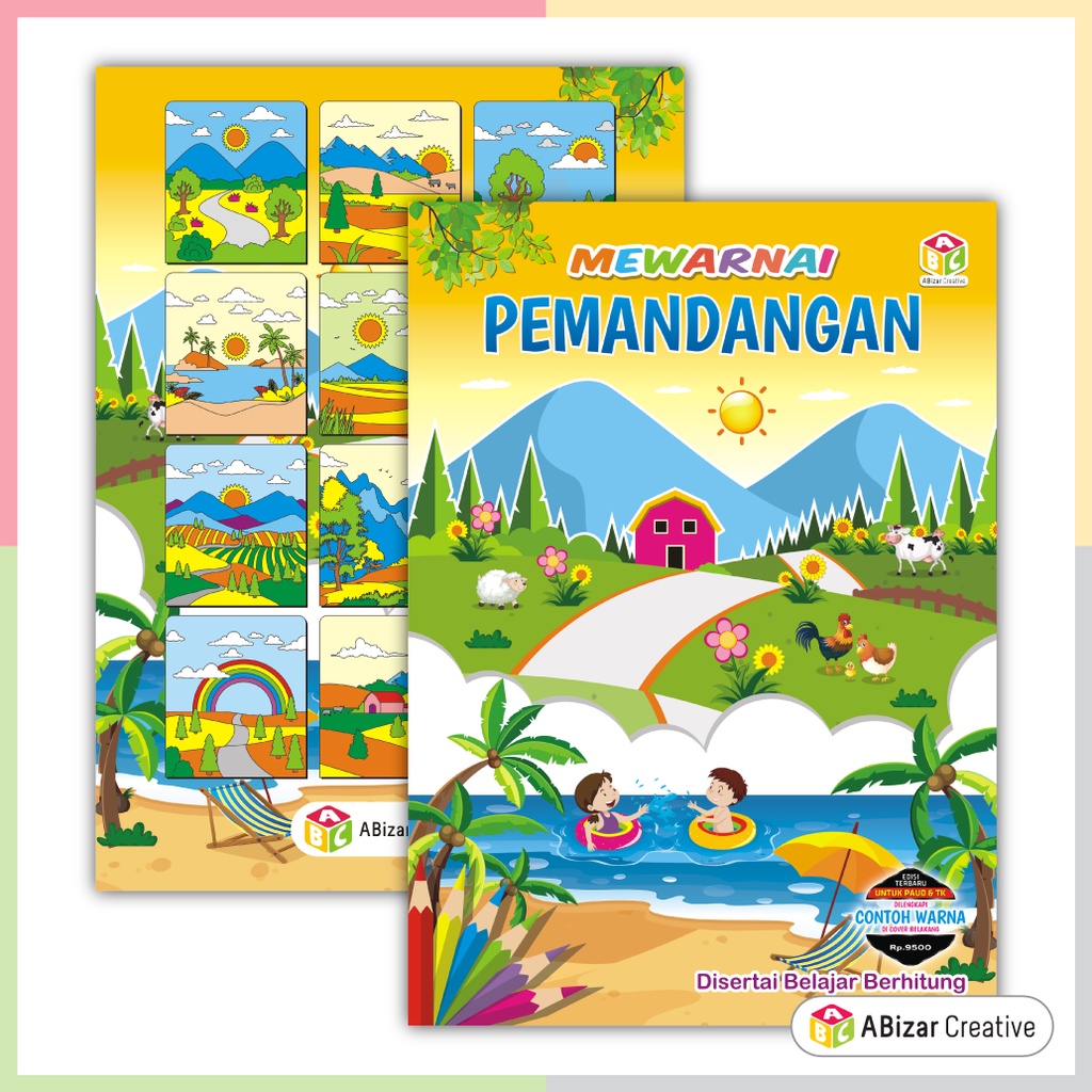 Jual Buku Mewarnai Anak Paud Dan Tk - Pemandangan Indonesia|Shopee Indonesia 1024_X_1024_jpg