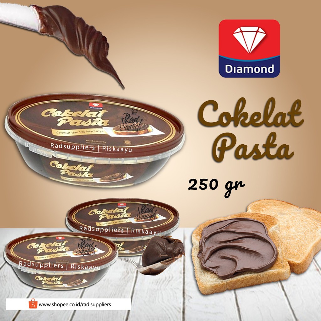 Jual Coklat Pasta Diamond 250Gram, Diamond Cokelat Pasta 250Gram | Shopee Indonesia