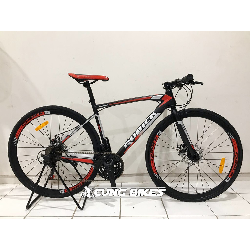 Jual Sepeda Balap Road Bike Rubick Spirit 700 C 24 Speed Shimano Double Disc Brake | Shopee Indonesia