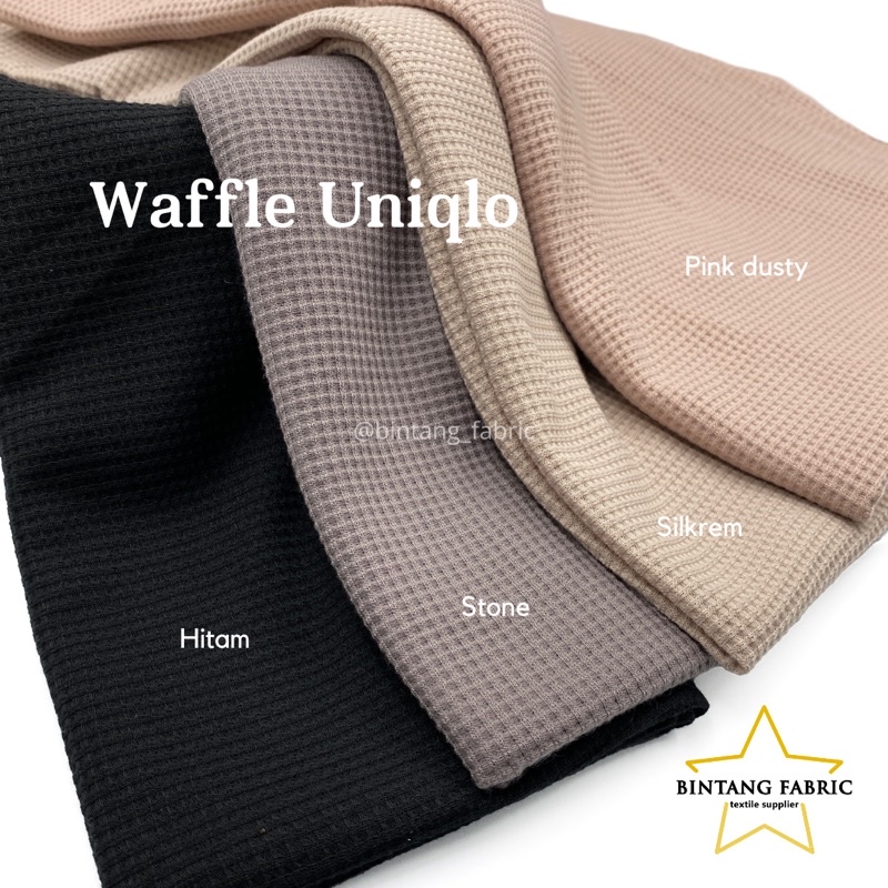Jual Bahan Kain Knitting Waffle Uniqlo Premium 1 kg Shopee Indonesia