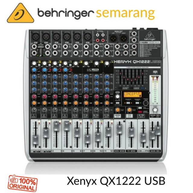 Behringer Xenyx QX1222USB / QX1222 USB / QX 1222 USB Mixer Audio USB