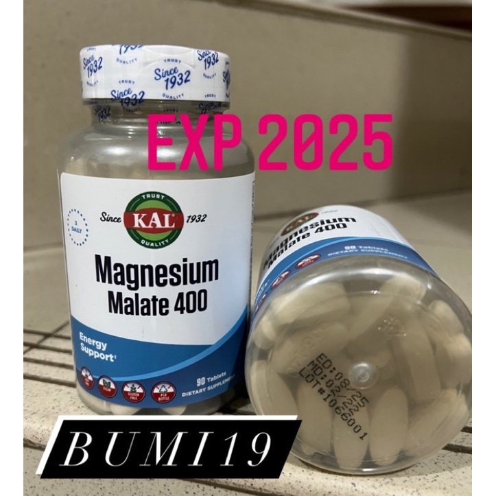 Jual Kal magnesium malate 400mg 90 tablet Shopee Indonesia