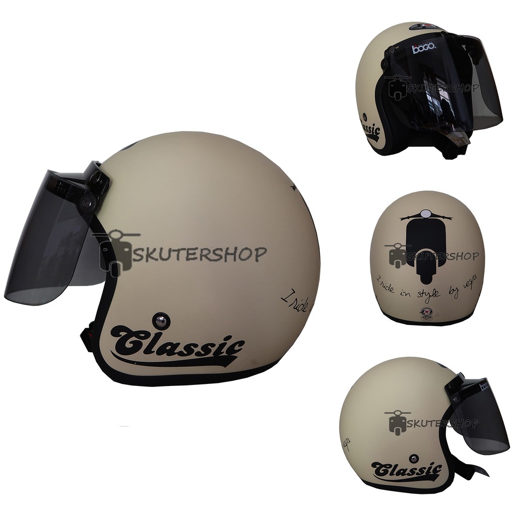 Harga Helm Bogo Kaca Datar Shopee Termurah Helm Bogo Full Leher Fino