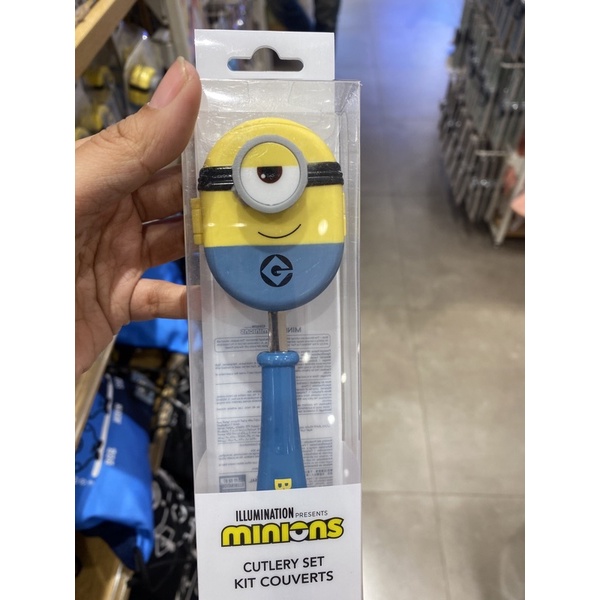 Jual Miniso cutlery set minions sendok garpu minions sendok lucu sendok