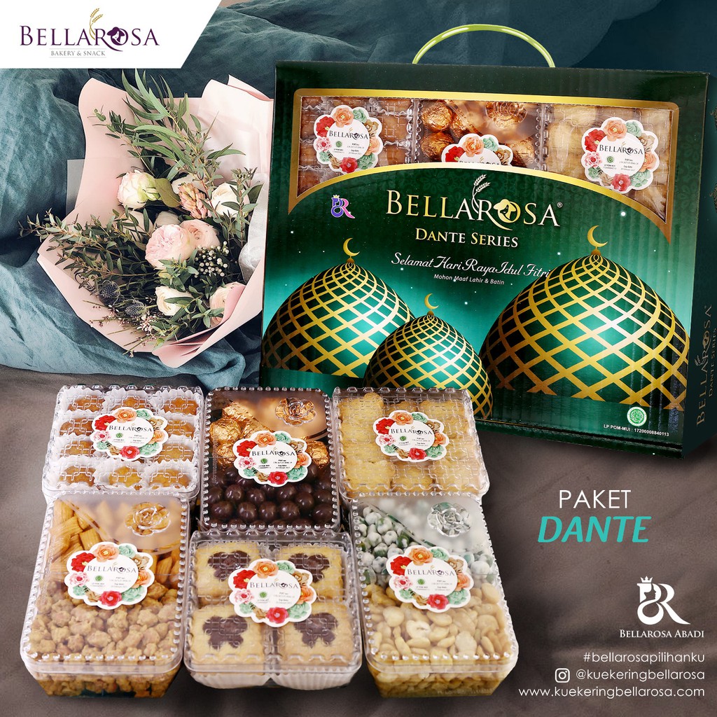 Bellarosa Dante Paket Kue kering (GO SEND ONLY) Shopee Indonesia