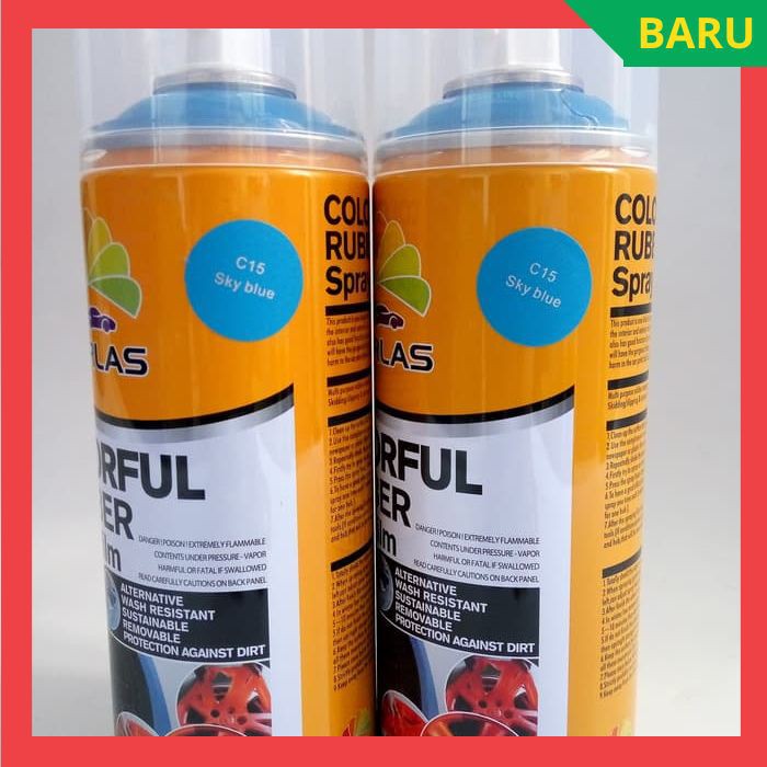 Jual Carlas Rubber Paint Sky Blue Doff C15 Cat Mobil Biru Langit Doff