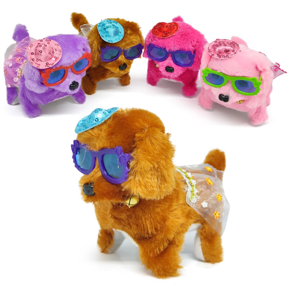 Jual Mainan Anak Anjing Batere Operate Bisa Berjalan Dan Menggong-Gong Warna Dan Aksesoris Random | Shopee Indonesia