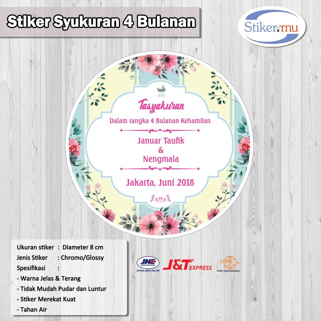 35+ Ide Contoh Stiker Syukuran Hamil 4 Bulan Sticker Fans