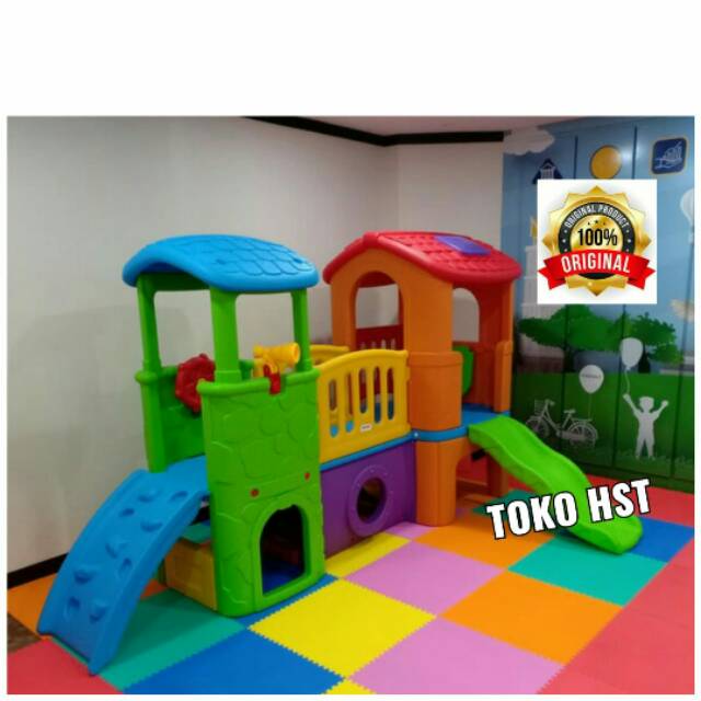 Jual Playground Rumah Besar Mainan Anak Play Ground Rumah Perosotan Anak Rumah Rumahan Murah Original | Shopee Indonesia