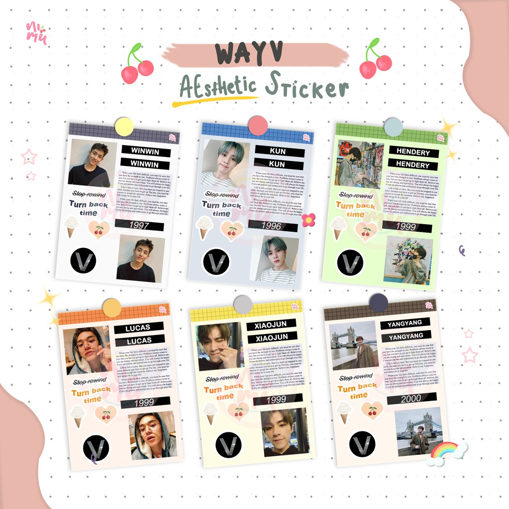 WAYV AESTHETIC STICKER Shopee Indonesia