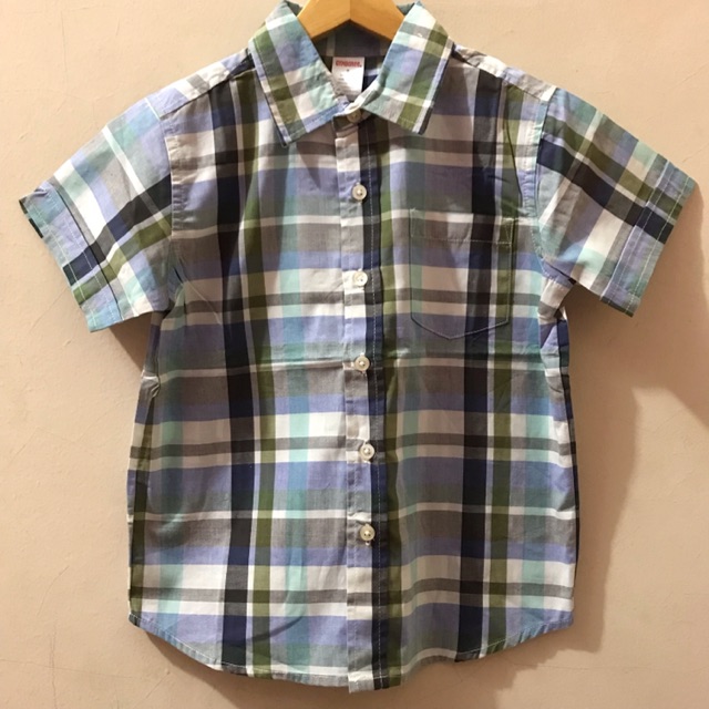 KEMEJA GYMBOREE ANAK COWOK ORIGINAL | KEMEJA PENDEK ANAK | KEMEJA BERMEREK  ORIGINAL | Shopee Indonesia