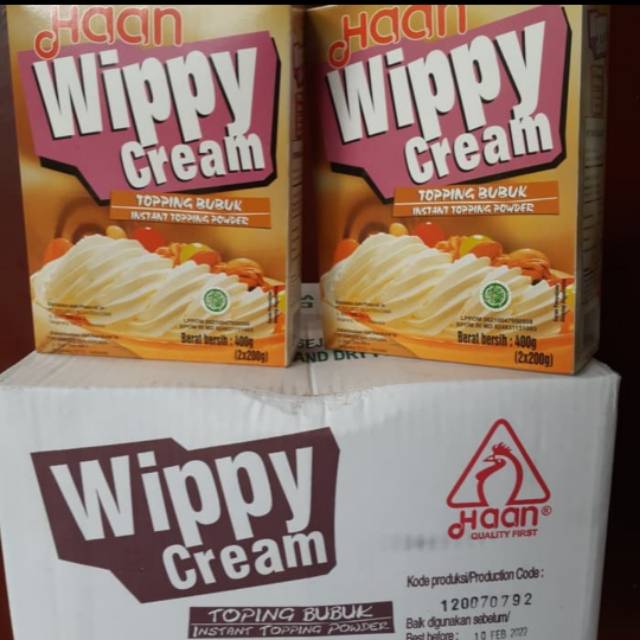 Haan Wippy Cream/ whippy cream bubuk 400g/ Haan whipped cream bubuk