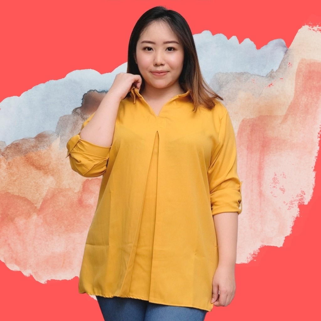 LD 120, ATASAN WANITA BIG SIZE, BAJU WANITA JUMBO, BAJU