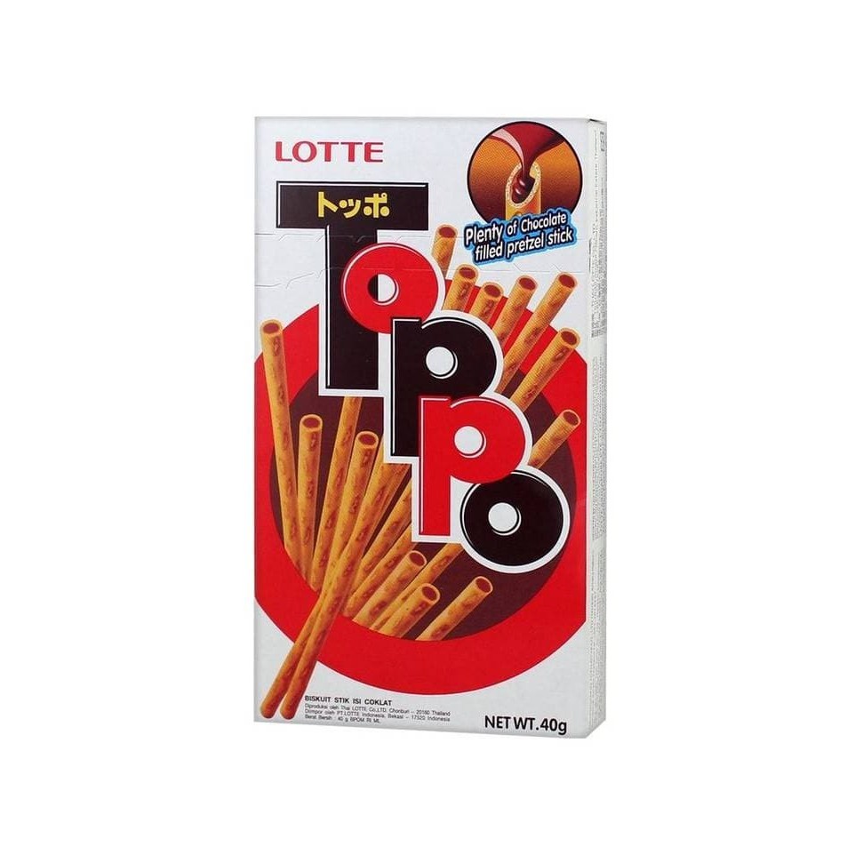 Jual Lotte Toppo Chocolate Stick Snack Snek Coklat Cokelat Stik Hg~3843 | Shopee Indonesia
