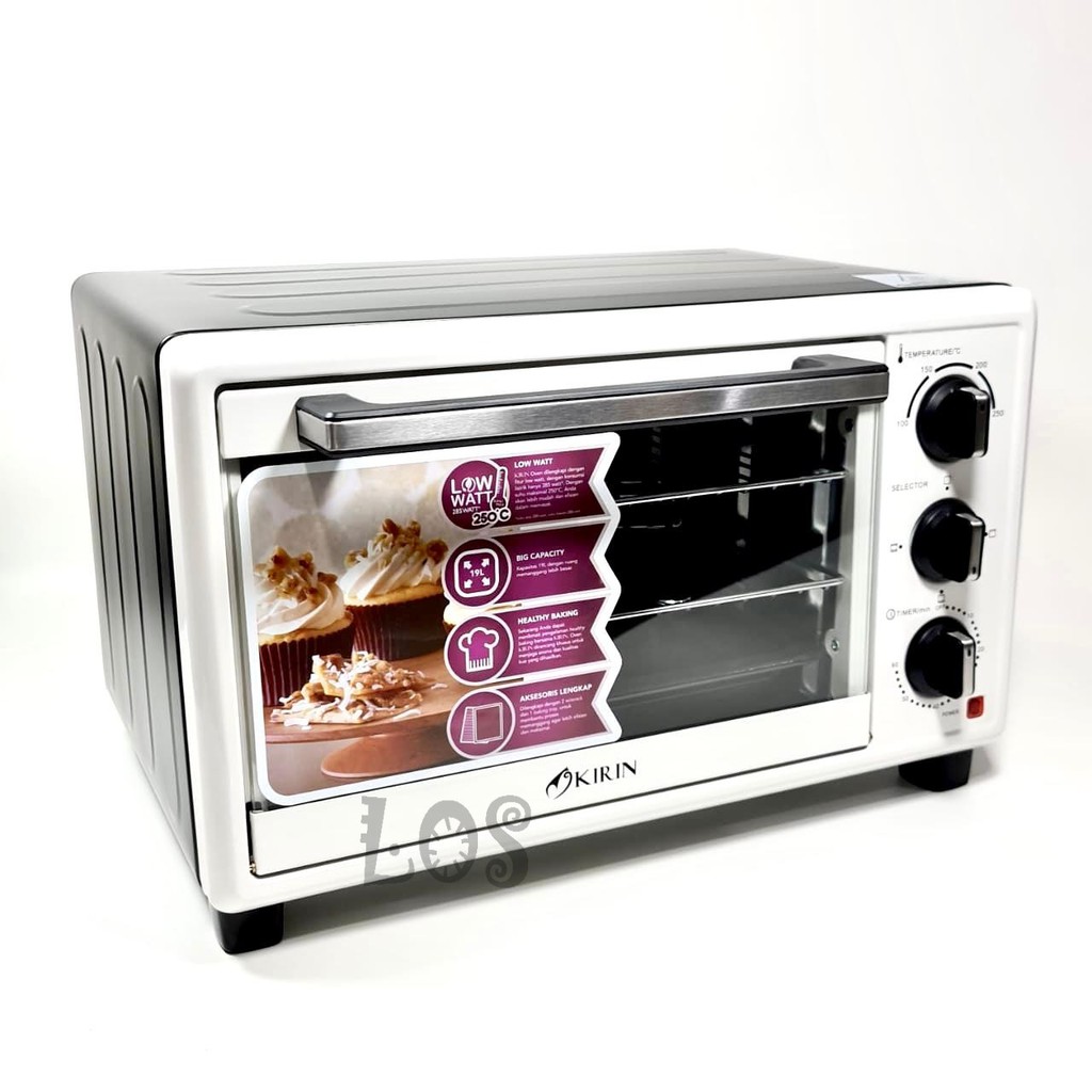 Jual Oven Listrik LOW WATT KIRIN 19 Liter KBO190LW (00111.00008