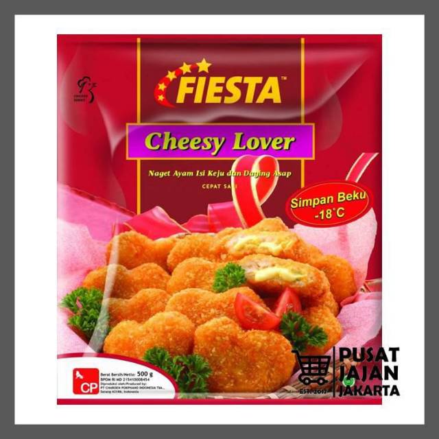 Fiesta Chicken Nugget Cheesy Lover 500 Gr Naget Ayam Isi