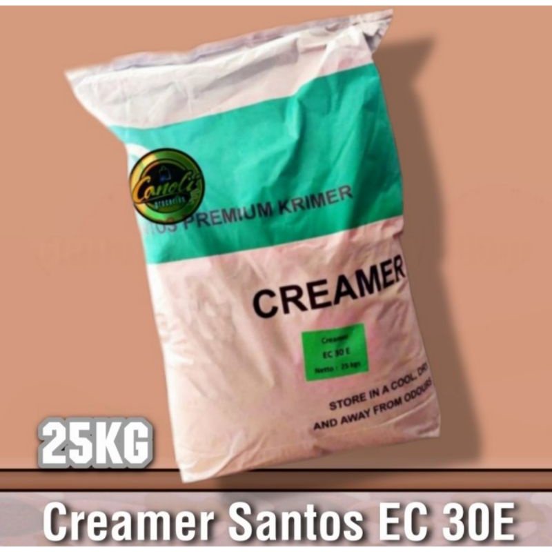 Jual santos creamer bubuk non dairy 25 kg / santos creamer bubuk 25kg