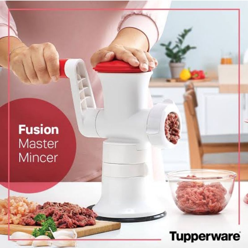 Jual Tupperware Fusion Master Mincer // Alat Giling Daging Baso Sosis
