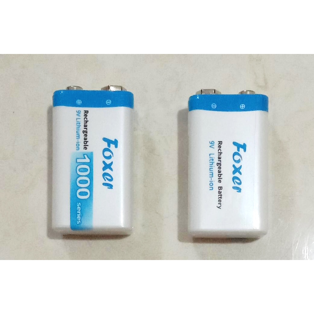 Jual Baterai Battery Rechargeable 9V 9Volt 9 Volt Lithium Li-Ion Kotak Recharge | Shopee Indonesia