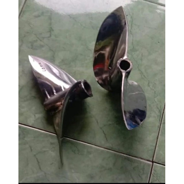 Jual Kipas Atau Baling2 Balap Perahu Ketinting *Bahan Baja Stenes Asli!* Untuk Mesin 20Hp Hingga 22Hp Putaran Cepat | Shopee Indonesia