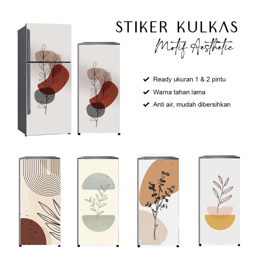 Jual Stiker kulkas 1 pintu dan sticker kulkas 2 pintu wallpaper kulkas