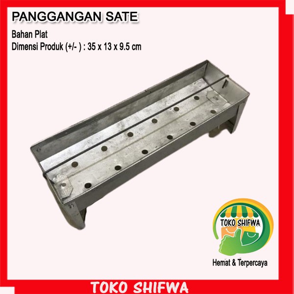 Alat Memanggang Panggangan Sate Bahan Plat Ukuran 35 cm | Shopee Indonesia