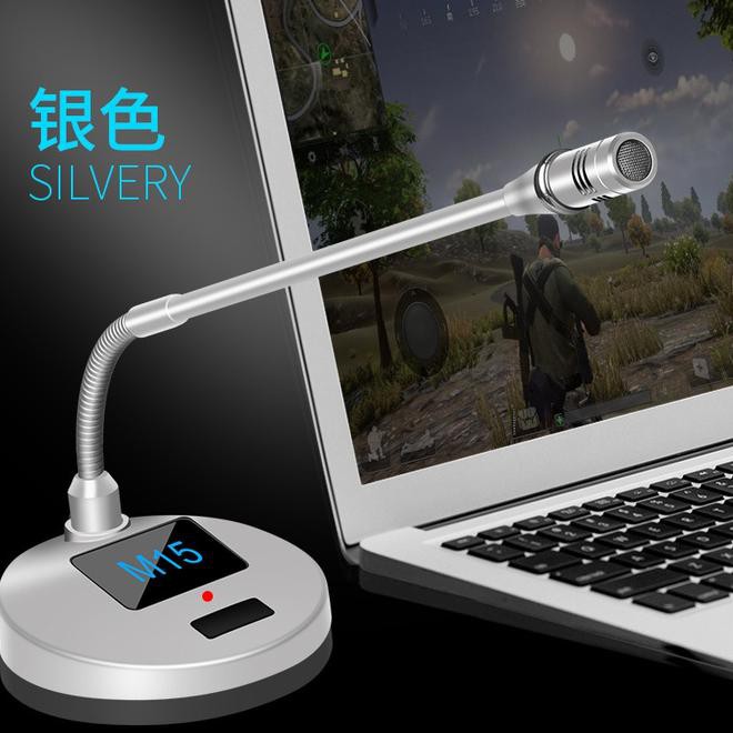(Murah di Shopee!) M15 Computer Microphone 3.5mm USB Mic