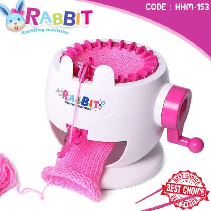 Jual New Mainan Anak Kreatif Mesin Rajut Mini Rabbit Knitting Machine (Hhl-153) Mumer | Shopee Indonesia