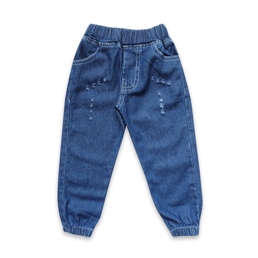 Wakakids Celana Jeans Bayi Anak Unisex Jogger Long Ripped Usia 6 Bulan 10 Tahun 003 Vench