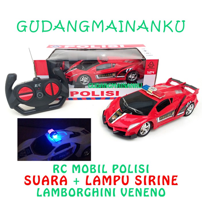 Mobil RC Remote Control Patroli Polisi (PJR) + Suara dan Lampu Sirine |  Shopee Indonesia