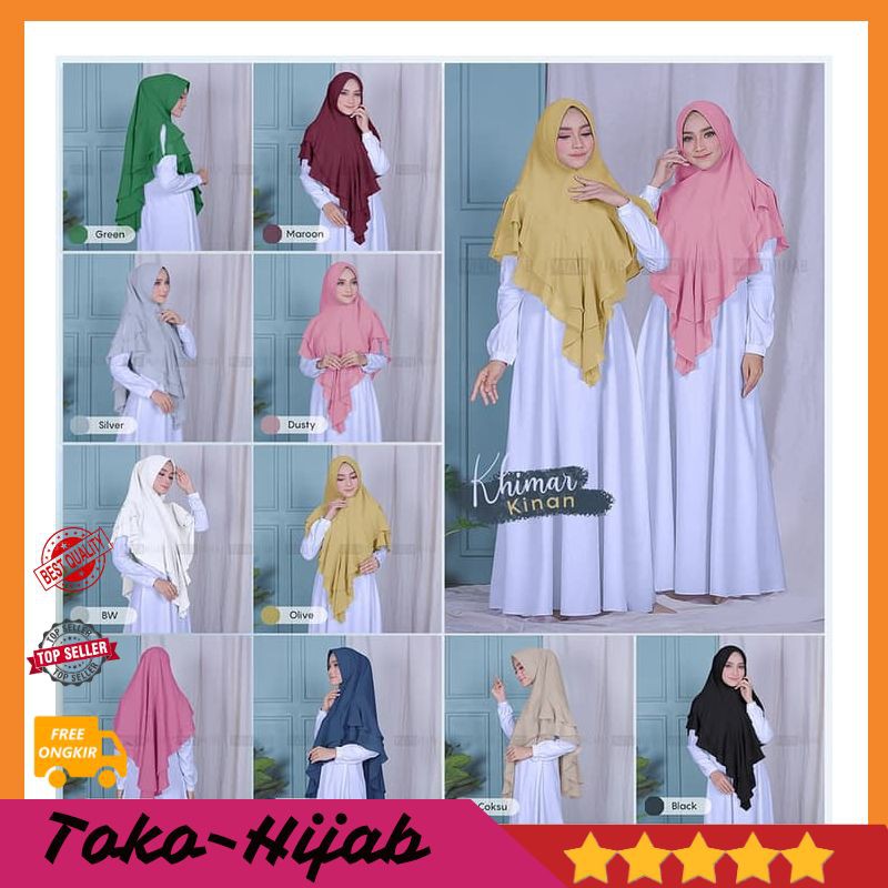 Khimar Instant Khimar Syari Khimar Jumbo Khimar 2 Layer Khimar Kinan