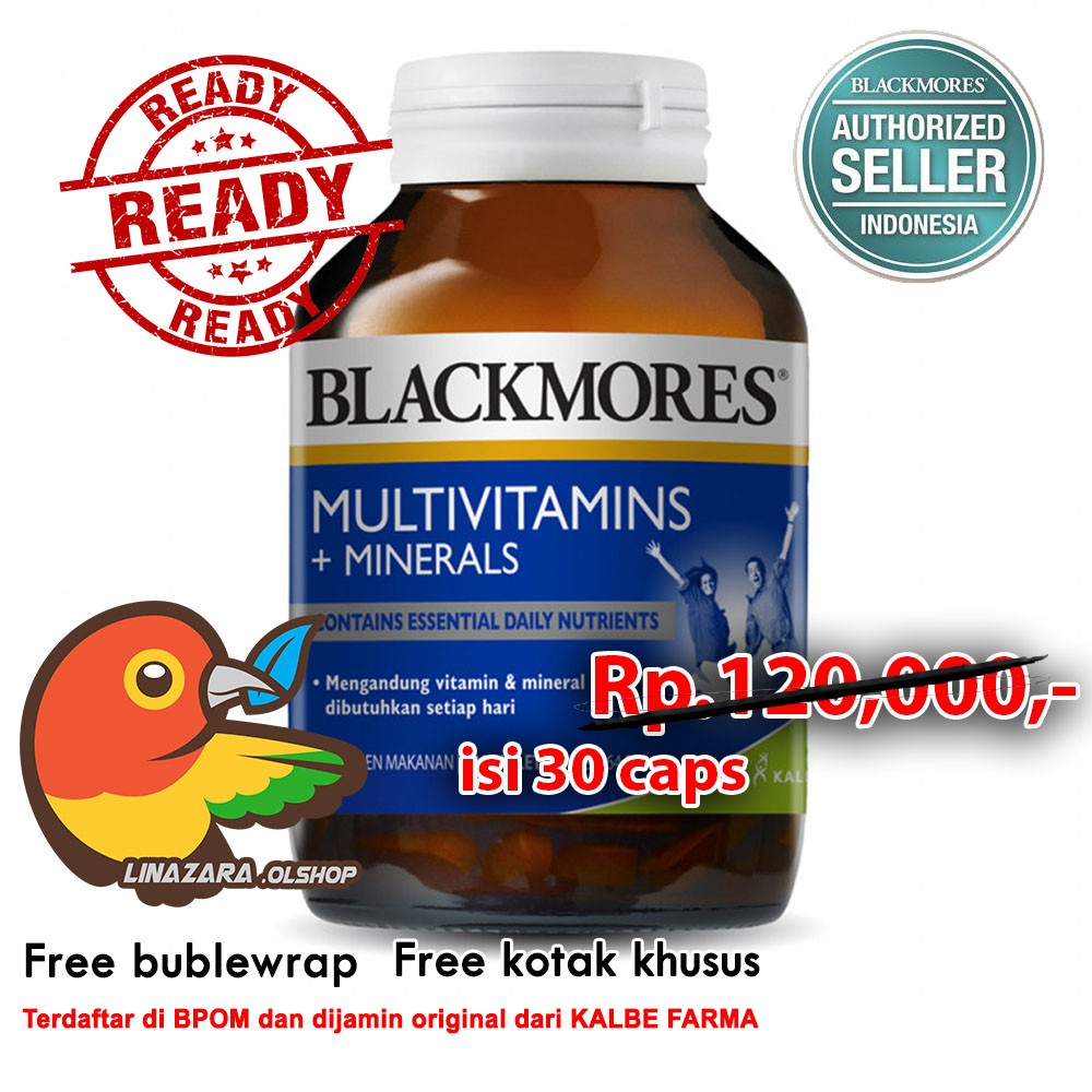 Blackmores Multivitamins + Minerals (30) Kaya akan vitamin dan mineral