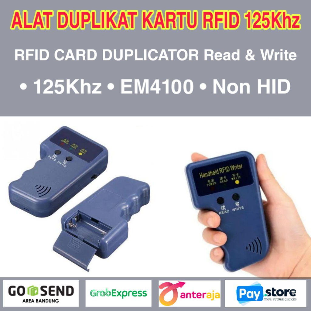 Jual Alat Untuk Duplikat Kartu Access / RFID Duplicator 125Khz / Clone