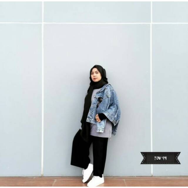 25+ Inspirasi Keren Style Hijab Celana Kulot Coklat Tua