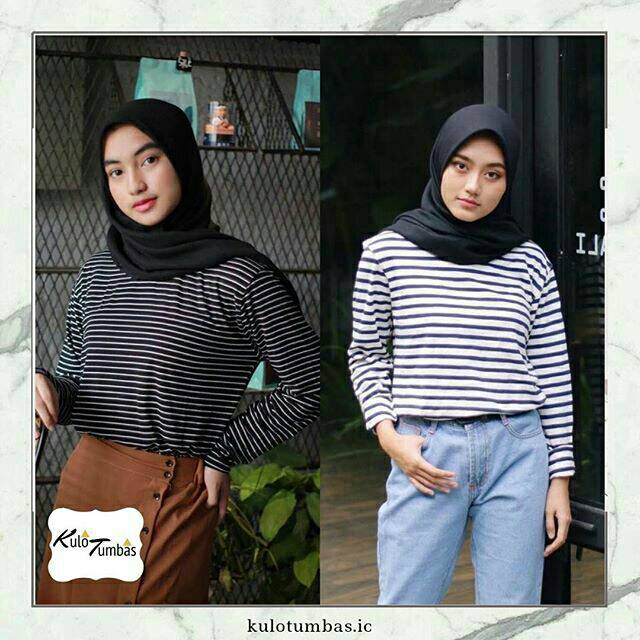 Ootd Kaos Lengan Panjang Hijab Desain Kaos Menarik