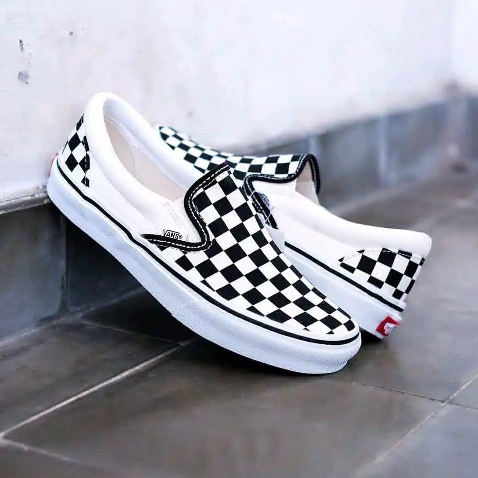 SEPATU VANS CHECKERBOARD SLIP ON CATUR BAHAN BERKUALITAS Shopee Indonesia